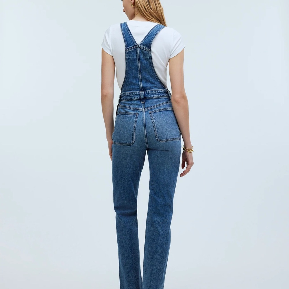 NWT MADEWELL The ‘90s Straight Overalls in Fawnbrook Wash ~ Size 2 - Picture 4 of 6
